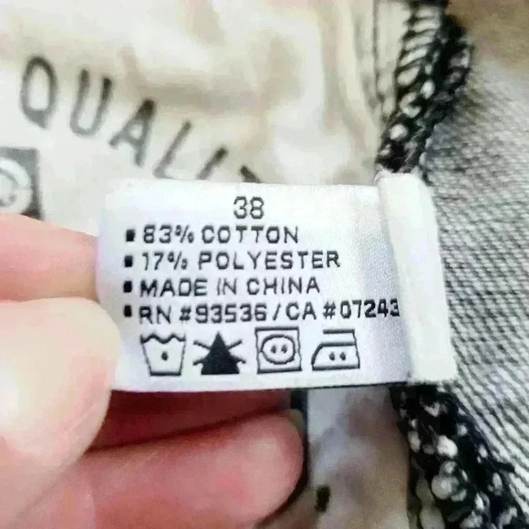 Vintage Ecko Unlimited relaxed Fit jorts black Denim Jean Shorts Mens Size 38 - Picture 7 of 8